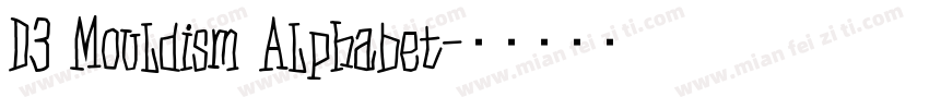 D3 Mouldism Alphabet字体转换